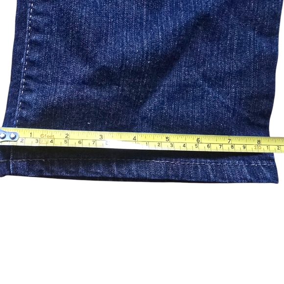 EUC Style & Co Straight Leg Dark Rinse Jeans Size 10 Cotton Polyester Spandex - Picture 5 of 11